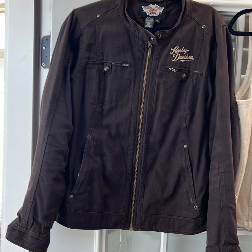 Harley Davidson jacket with zip out sweat vest